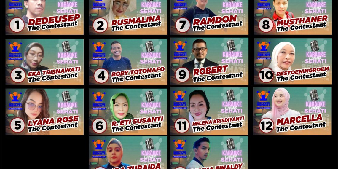 Dengar Bintang Sehati Radio Streaming Sehati, Ada Karaoke Contest Tampilkan 14 Kontestan