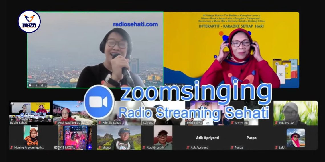 Zoomsinging Warnai Kemeriahan Ulang Tahun ke-2 Radio Streaming Sehati